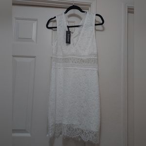 White lace dress